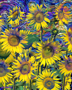 3D NOWOŚĆ - sunflowers.gif