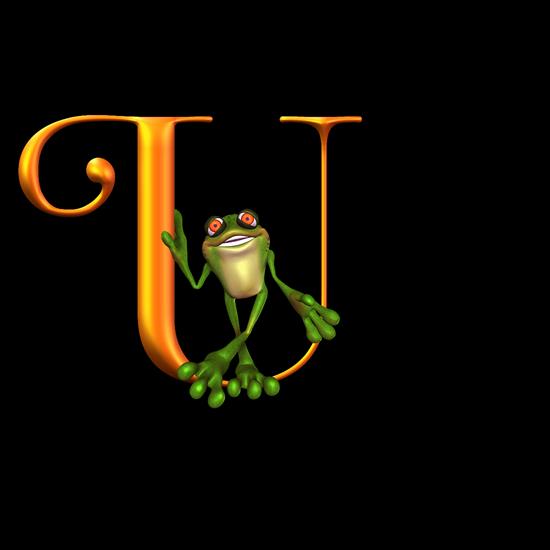 Folkvangars Adorable Frogs Alphabet - frog_alpha_U.png